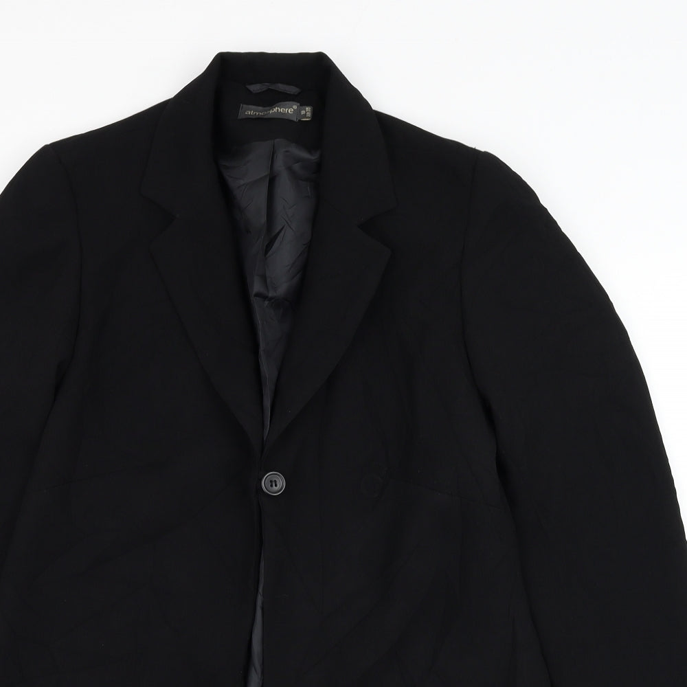Atmosphere Womens Black   Jacket Blazer Size 10  Button