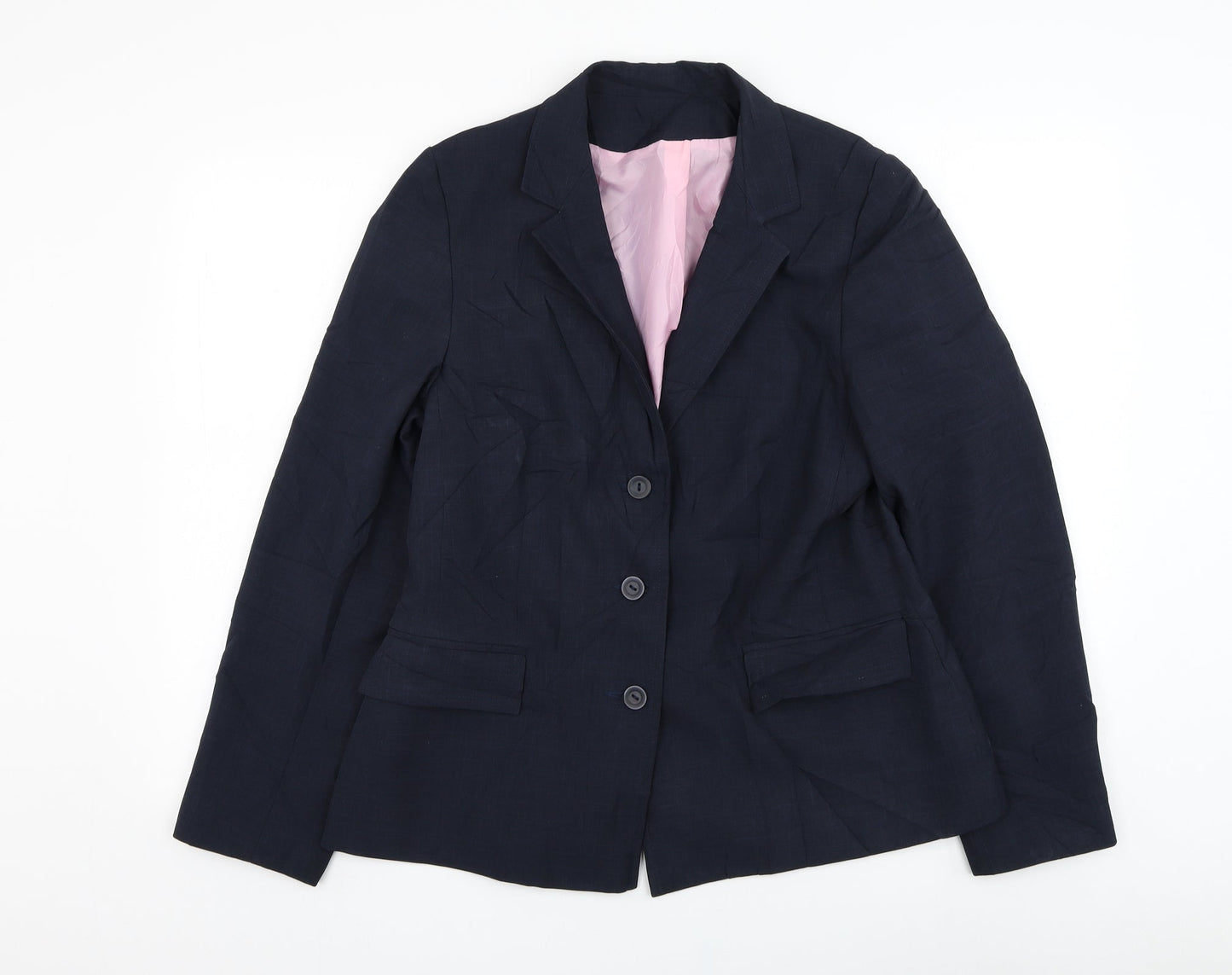 NL Collection Womens Blue   Jacket Blazer Size 16  Button