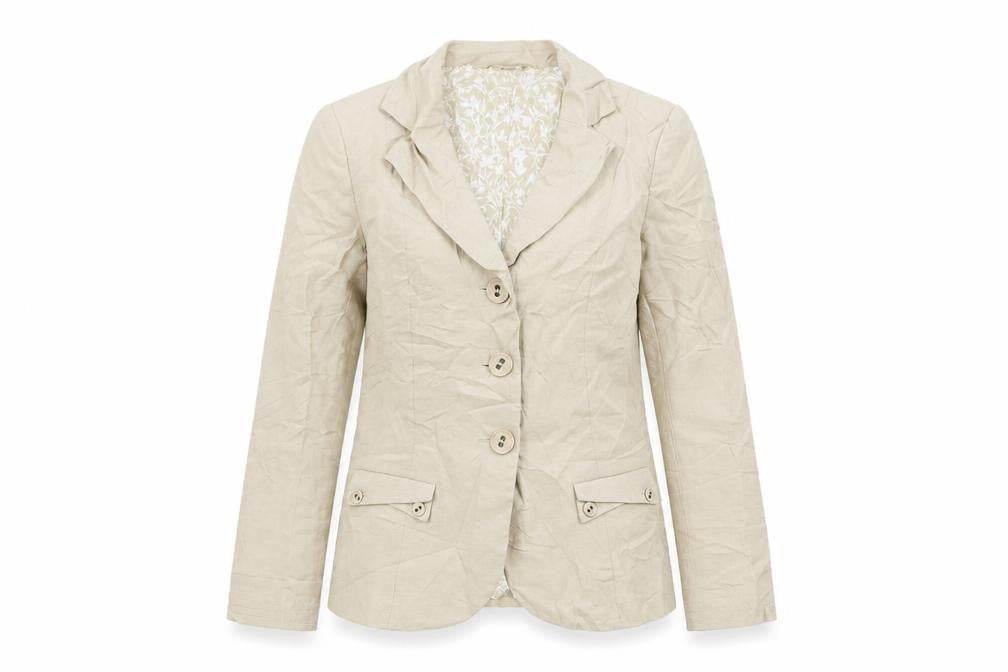 Marks & Spencer Womens Beige   Jacket Blazer Size 10  Button