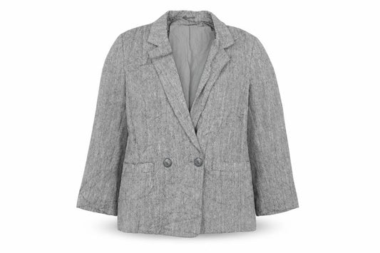 Preworn Womens Grey   Jacket Blazer Size 12  Button
