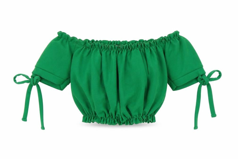 New Look Womens Green  Polyester Basic T-Shirt Size 8 Square Neck