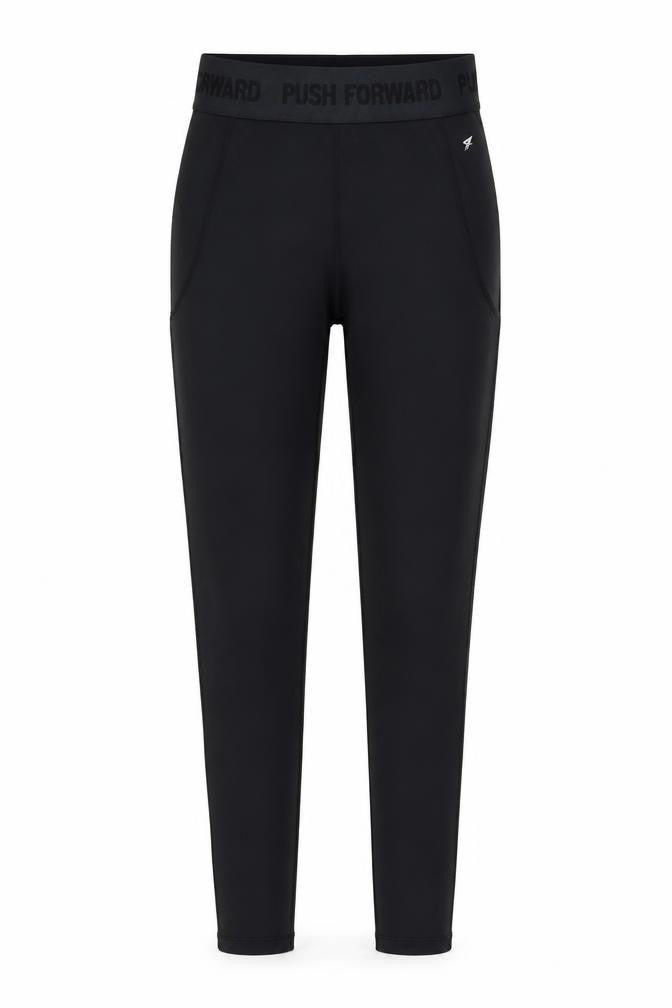 Workout Womens Black  Polyester Jogger Leggings Size XS L26 in Regular