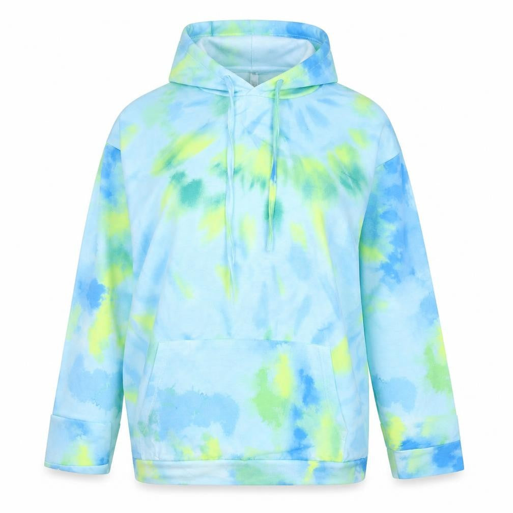 Preworn Womens Multicoloured Geometric Cotton Pullover Hoodie Size S