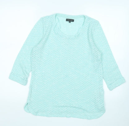 Preloved New Look Womens Blue Round Neck  Polyester Pullover Jumper Size 14 - Front