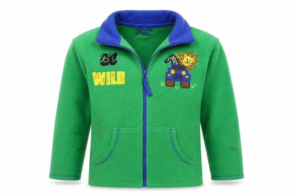 EWM Boys Green   Jacket  Size 9-10 Years  Zip