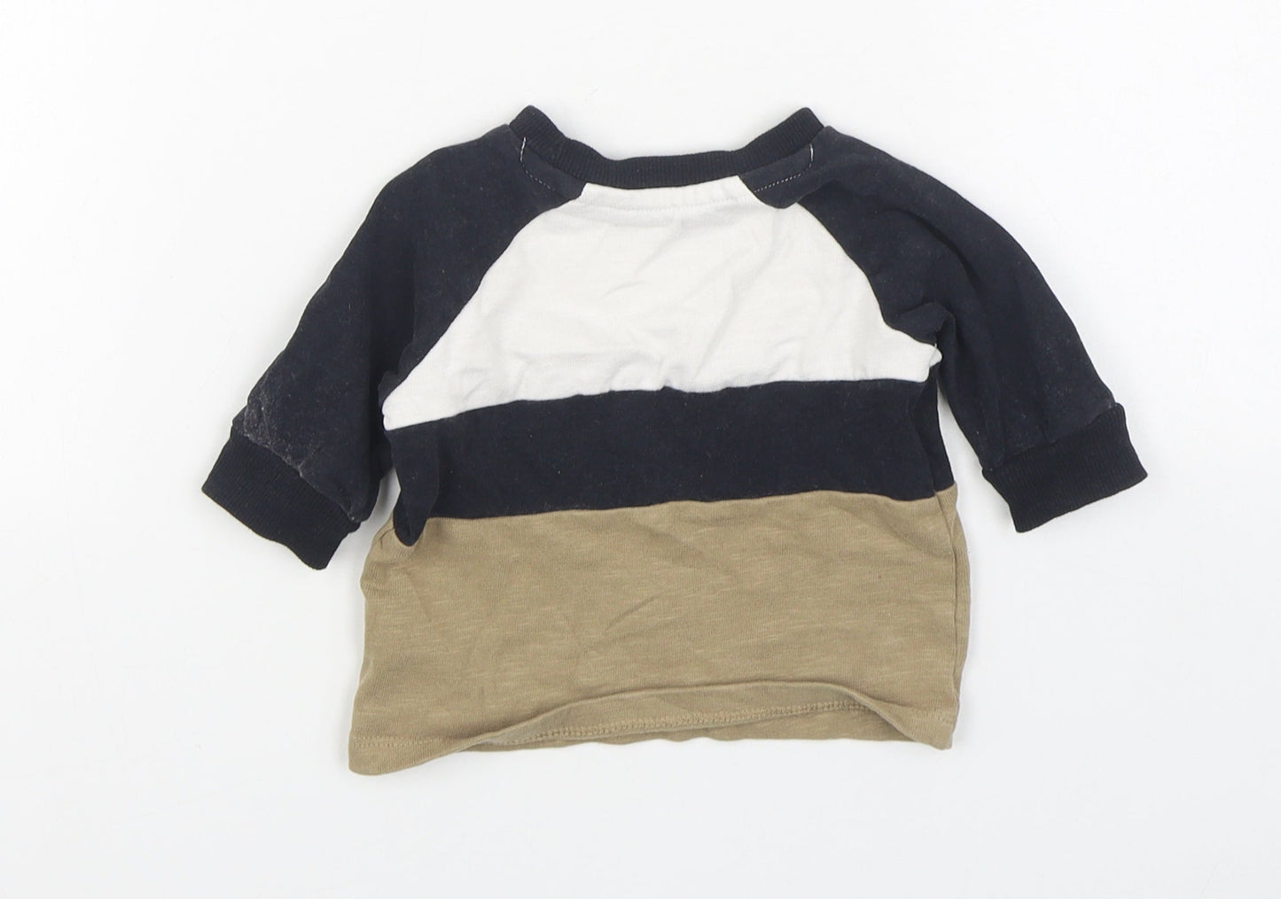 NEXT Boys Beige  100% Cotton Pullover Jumper Size 3-6 Months  Pullover