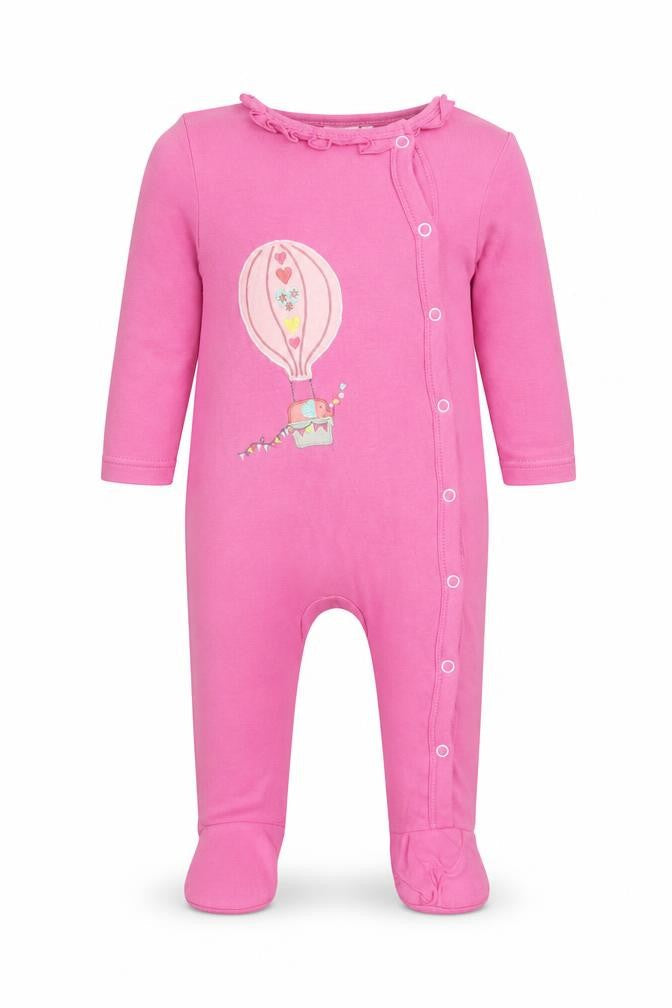 Blue Zoo Girls Pink Solid 100% Cotton  One Piece Size 3-6 Months  Button