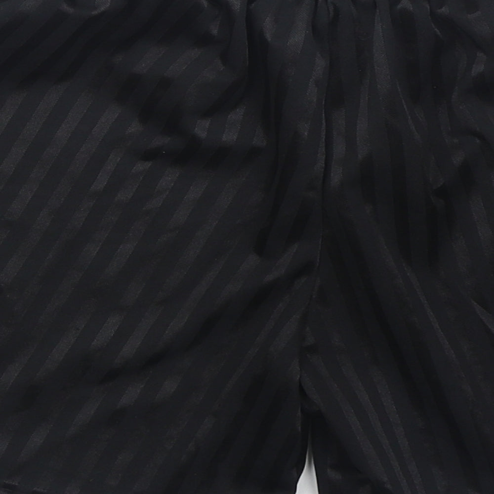 True Form Boys Black  Polyester Sweat Shorts Size 8 Years  Regular
