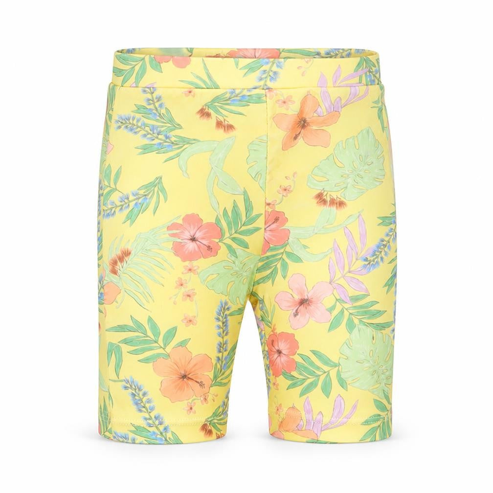 Primark Girls Yellow Floral Polyester Cropped Trousers Size 6-9 Months  Pullover