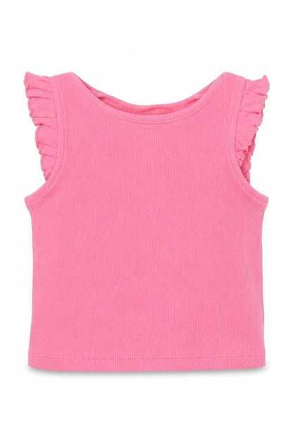 Primark Girls Pink  Cotton Basic T-Shirt Size 9-12 Months Crew Neck Pullover