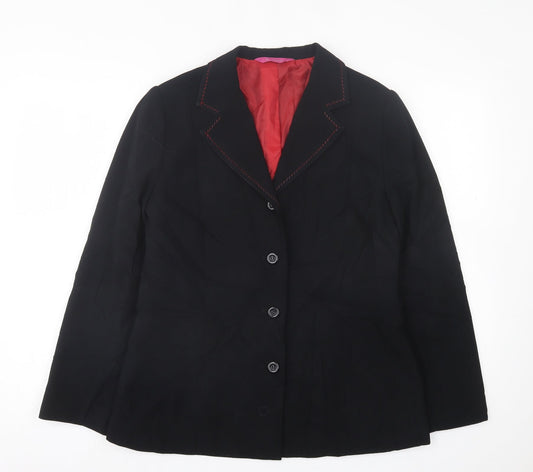 For Woman   Womens Black   Jacket Blazer Size 14  Button