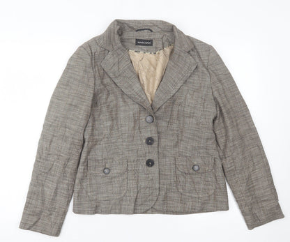 Marcona Womens Brown   Jacket Blazer Size 14  Button