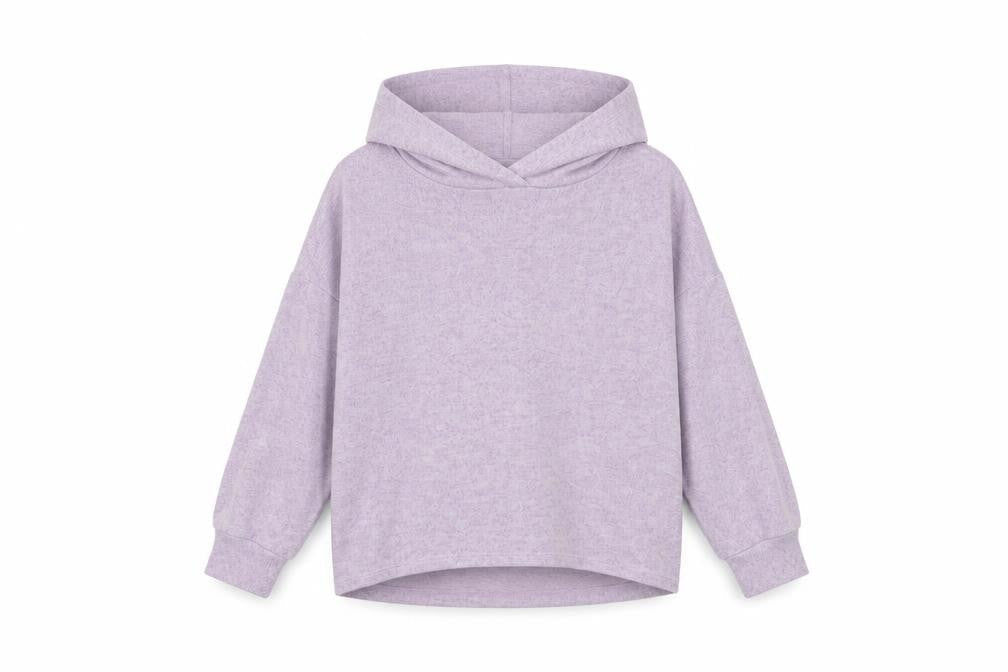 Marks & Spencer Girls Purple  Viscose Pullover Hoodie Size 8-9 Years  Pullover