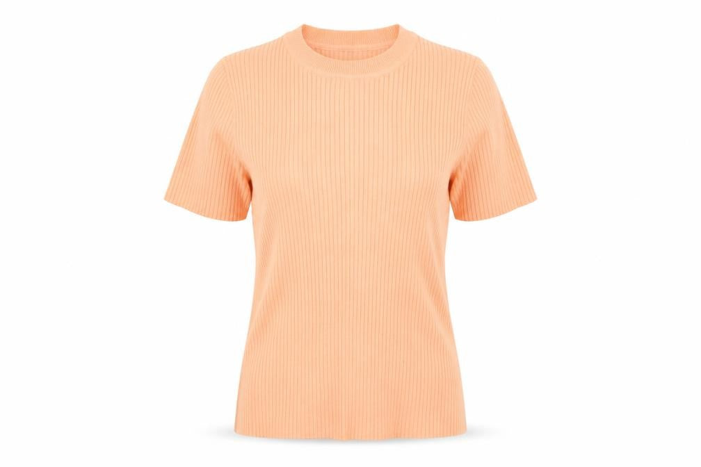 H&M Womens Pink  Polyester Basic T-Shirt Size S Crew Neck