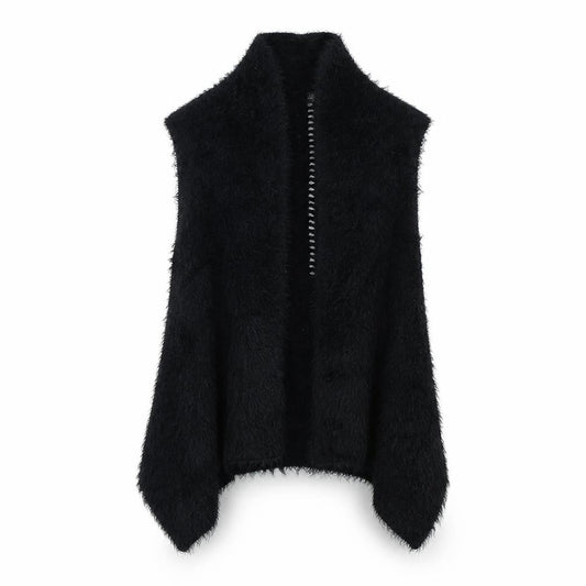 Apricot Womens Black V-Neck  Acrylic Cardigan Jumper Size M