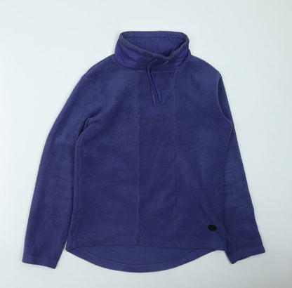 River Island  Womens Purple High Neck  Polyester Pullover Jumper Size 8