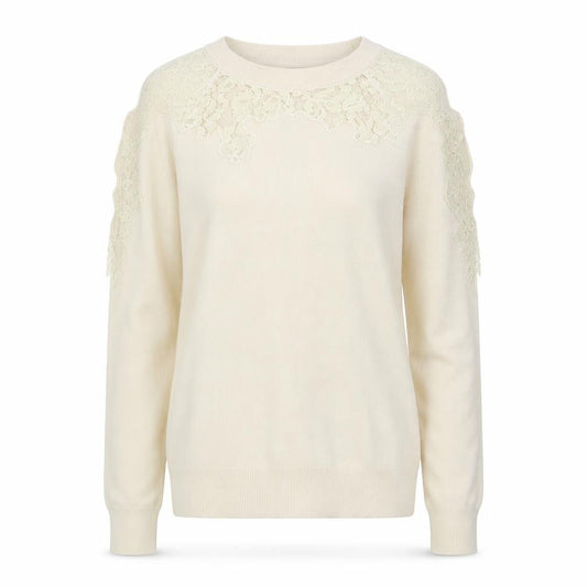 Topshop Womens Beige Round Neck  Viscose Pullover Jumper Size 6
