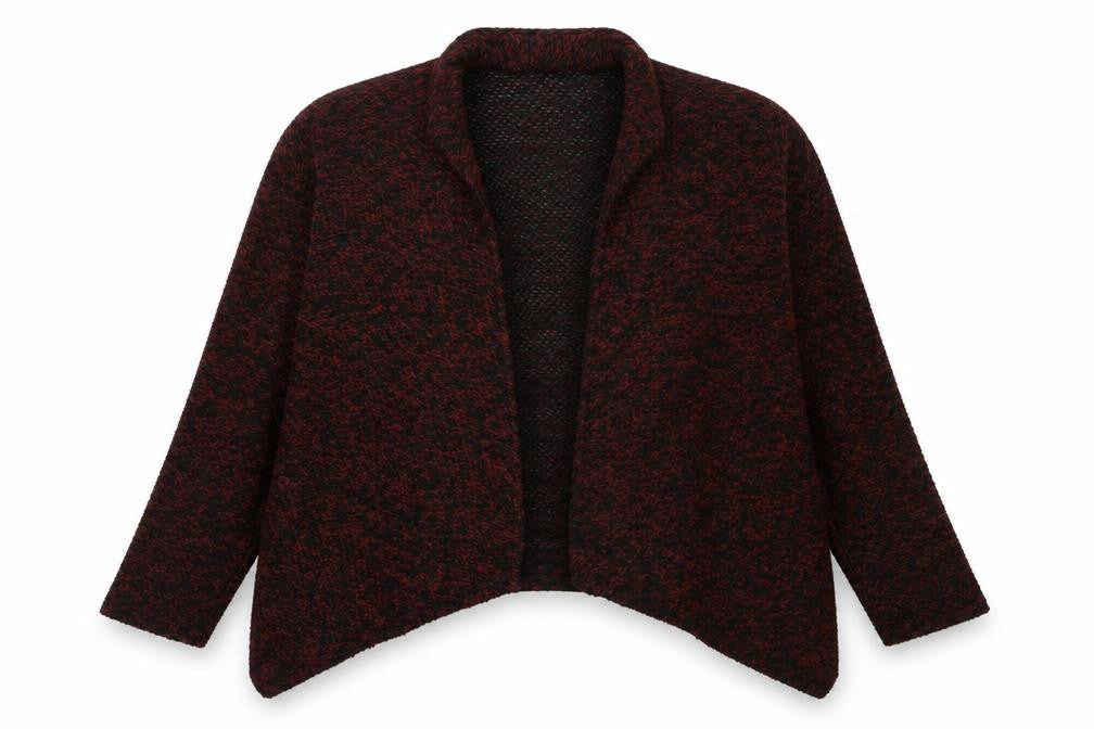 Marks & Spencer Womens Red V-Neck  Polyester Cardigan Jumper Size 10