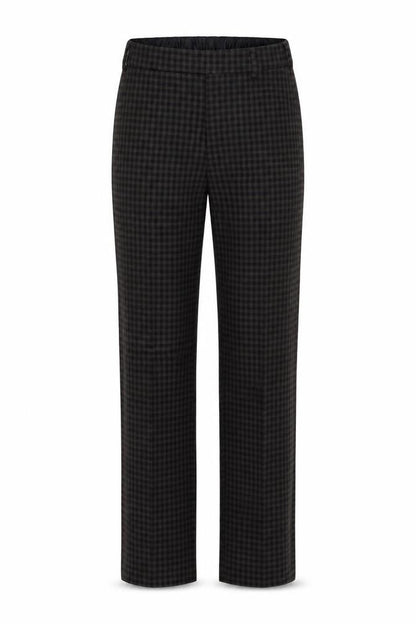 Zara Womens Brown Plaid Polyester Trousers  Size S L28 in Regular