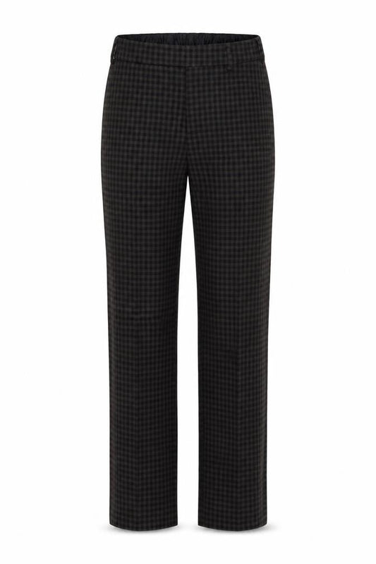Zara Womens Brown Plaid Polyester Trousers  Size S L28 in Regular