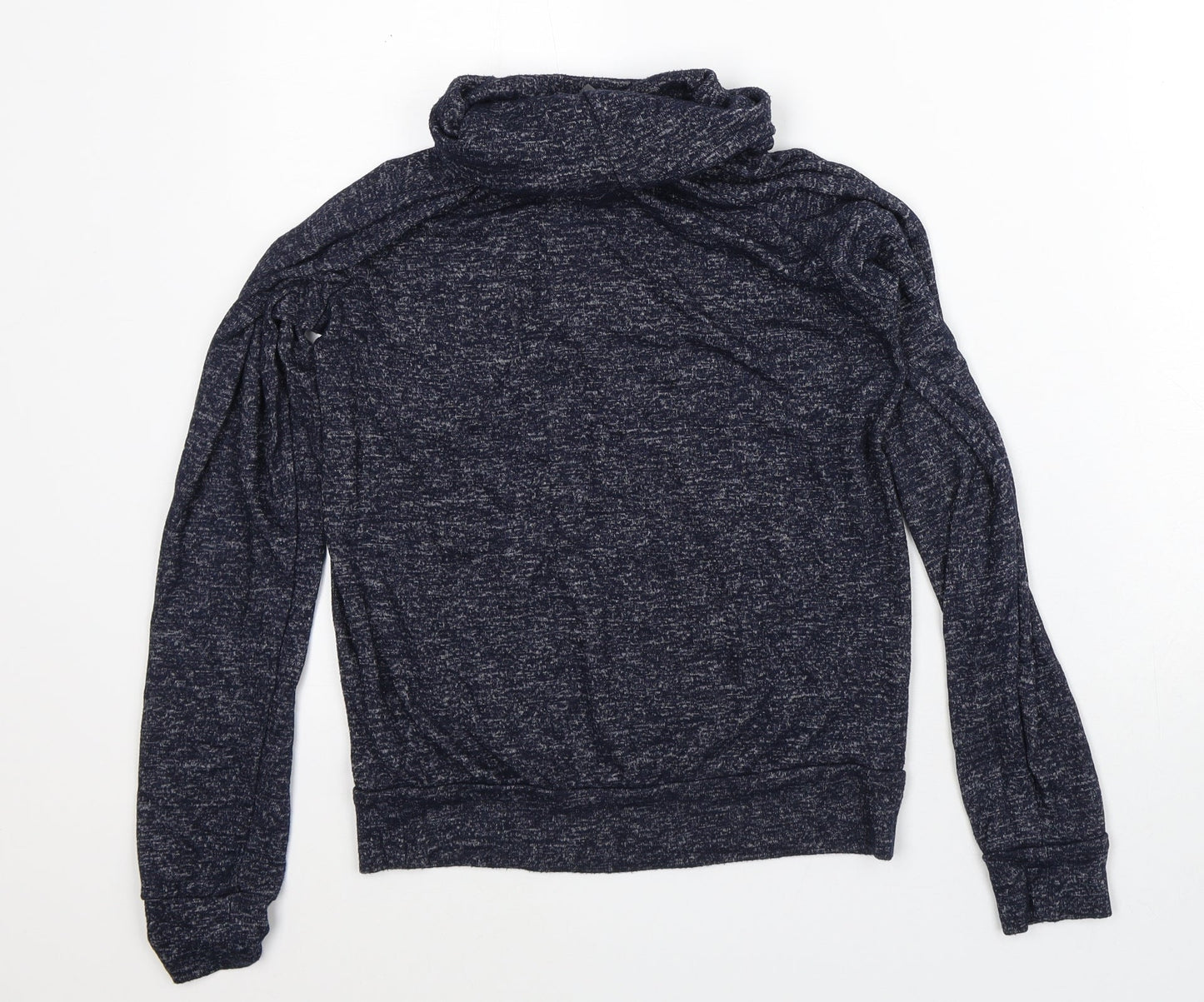 Primark Womens Blue Geometric Rayon Pullover Sweatshirt Size S
