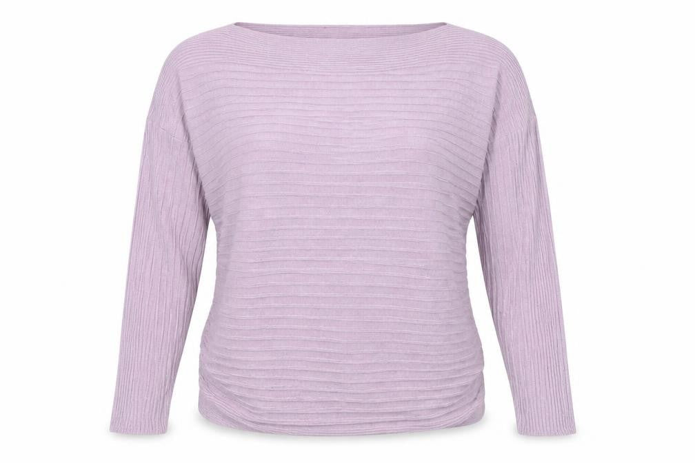 Preworn Womens Purple Round Neck  Polyester Pullover Jumper Size L