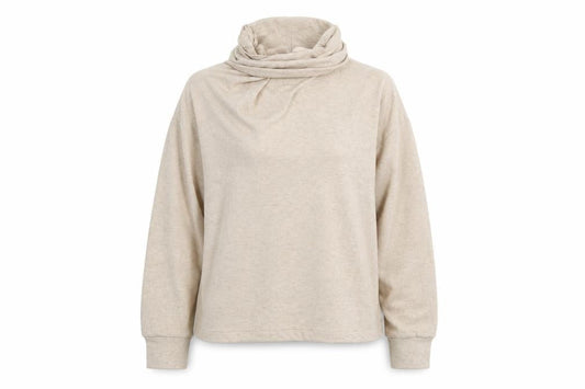 New Look Womens Beige  Polyester Pullover Sweatshirt Size S