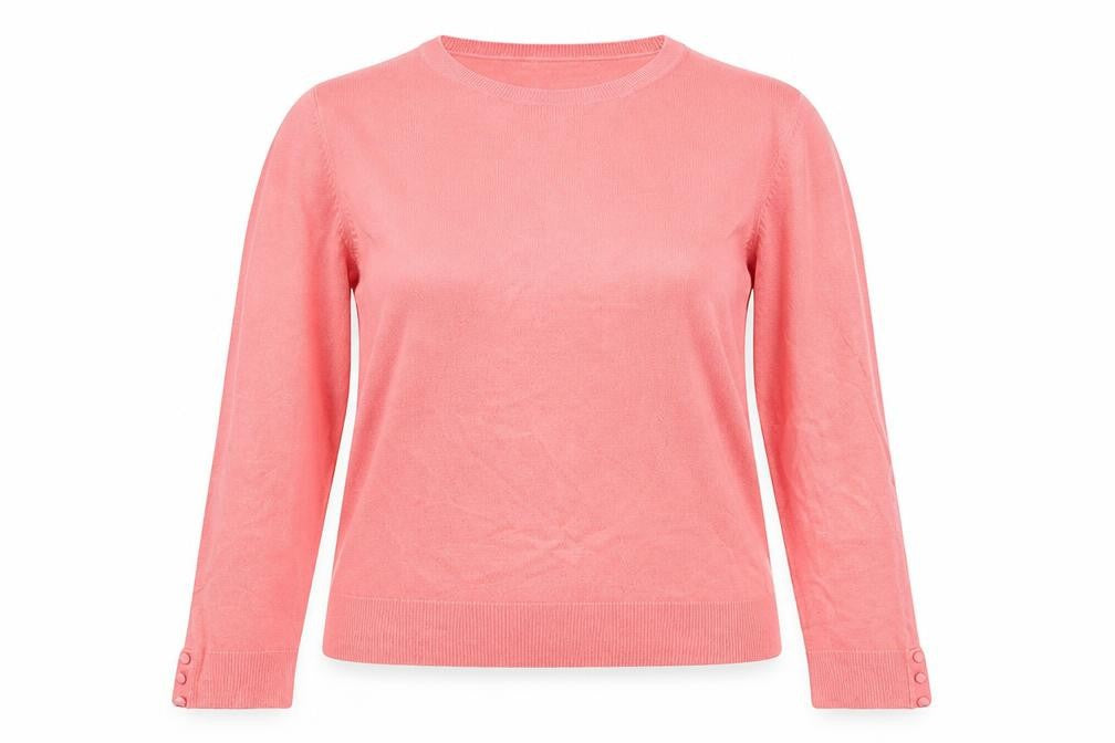 BHS Womens Pink  Acrylic Pullover Sweatshirt Size 14