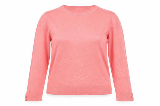 BHS Womens Pink  Acrylic Pullover Sweatshirt Size 14