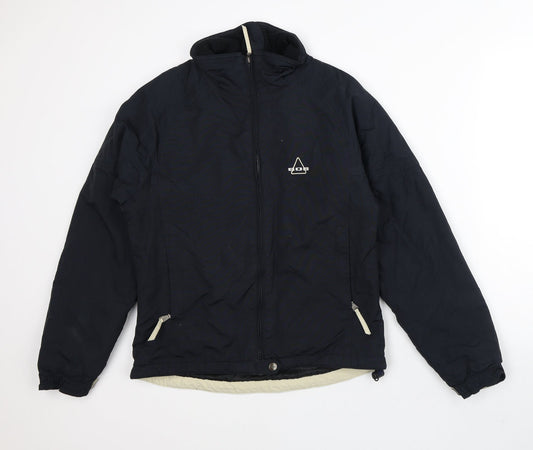 SOS Mens Black   Quilted Coat Size S