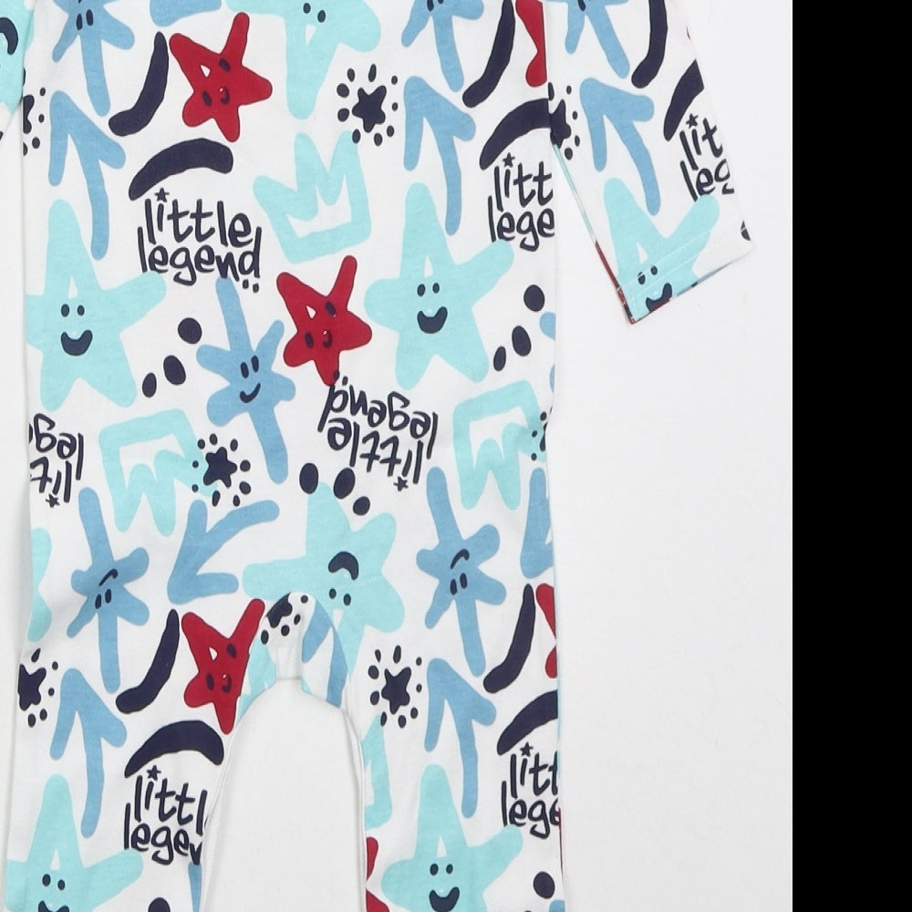 Studio Boys White Solid Cotton Cami One Piece Size 9-12 Months  Button - Little Legend