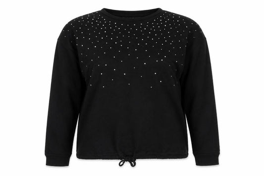F&F Womens Black  Viscose Pullover Sweatshirt Size 12  Pullover