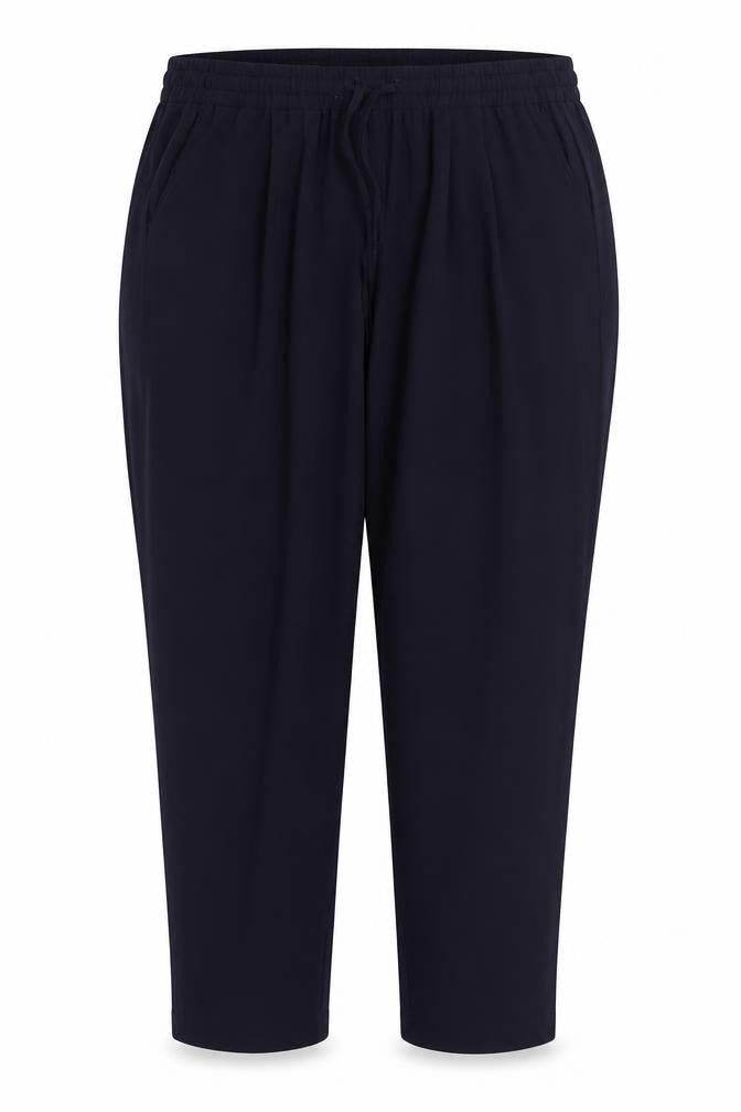 Classic Womens Blue  Polyester Trousers  Size 16 L27 in Regular Drawstring