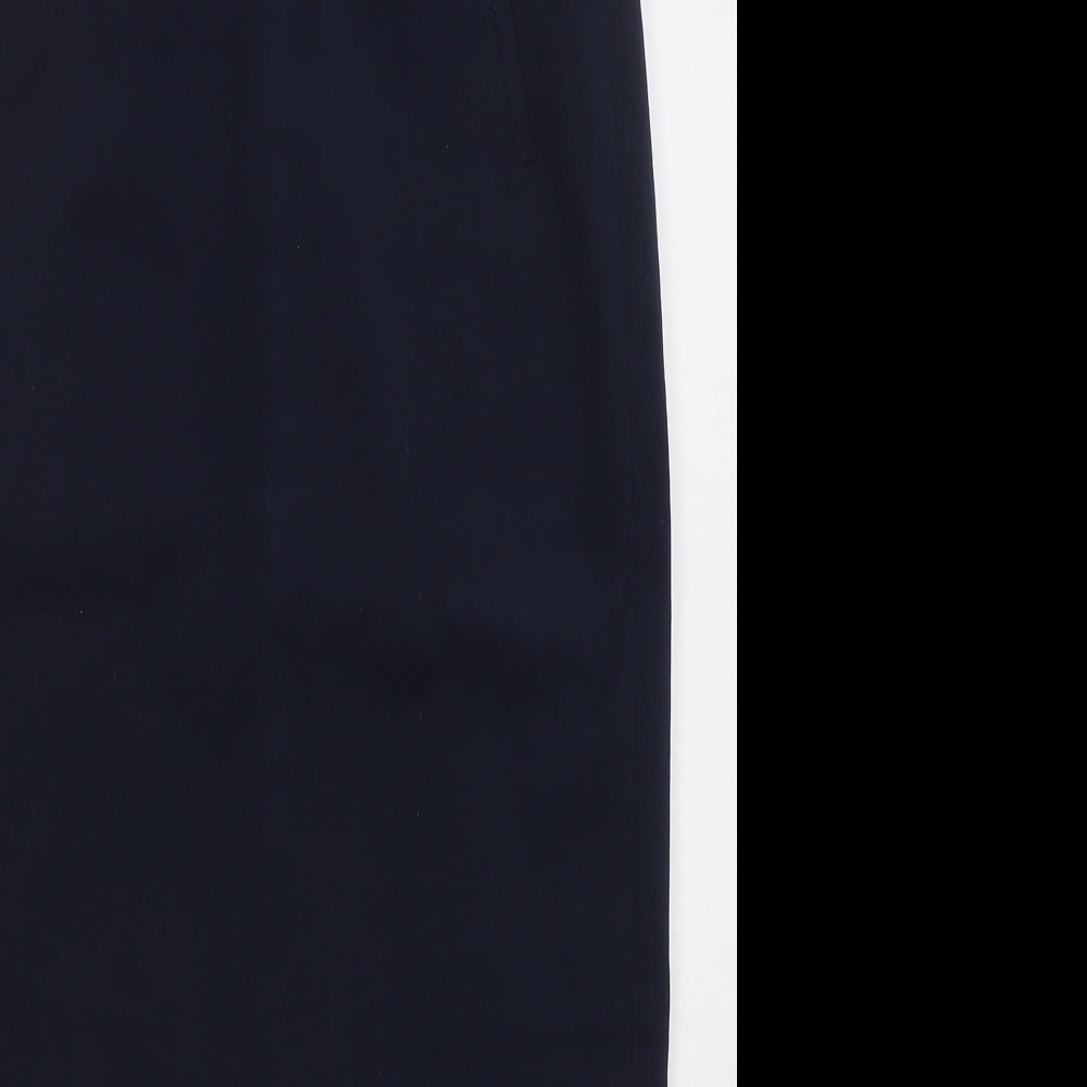 Lakeland Womens Blue  Polyester Straight & Pencil Skirt Size 12   Button