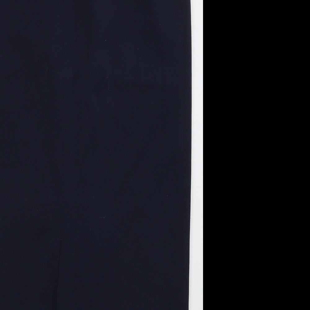 Lakeland Womens Blue  Polyester Straight & Pencil Skirt Size 12   Button