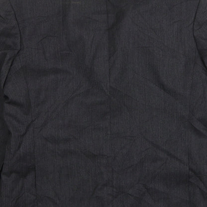Mr Harry Mens Grey  Polyester Jacket Suit Jacket Size 38