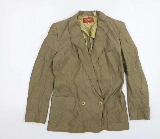 Habit Womens Brown  Polyester Jacket Suit Jacket Size 10