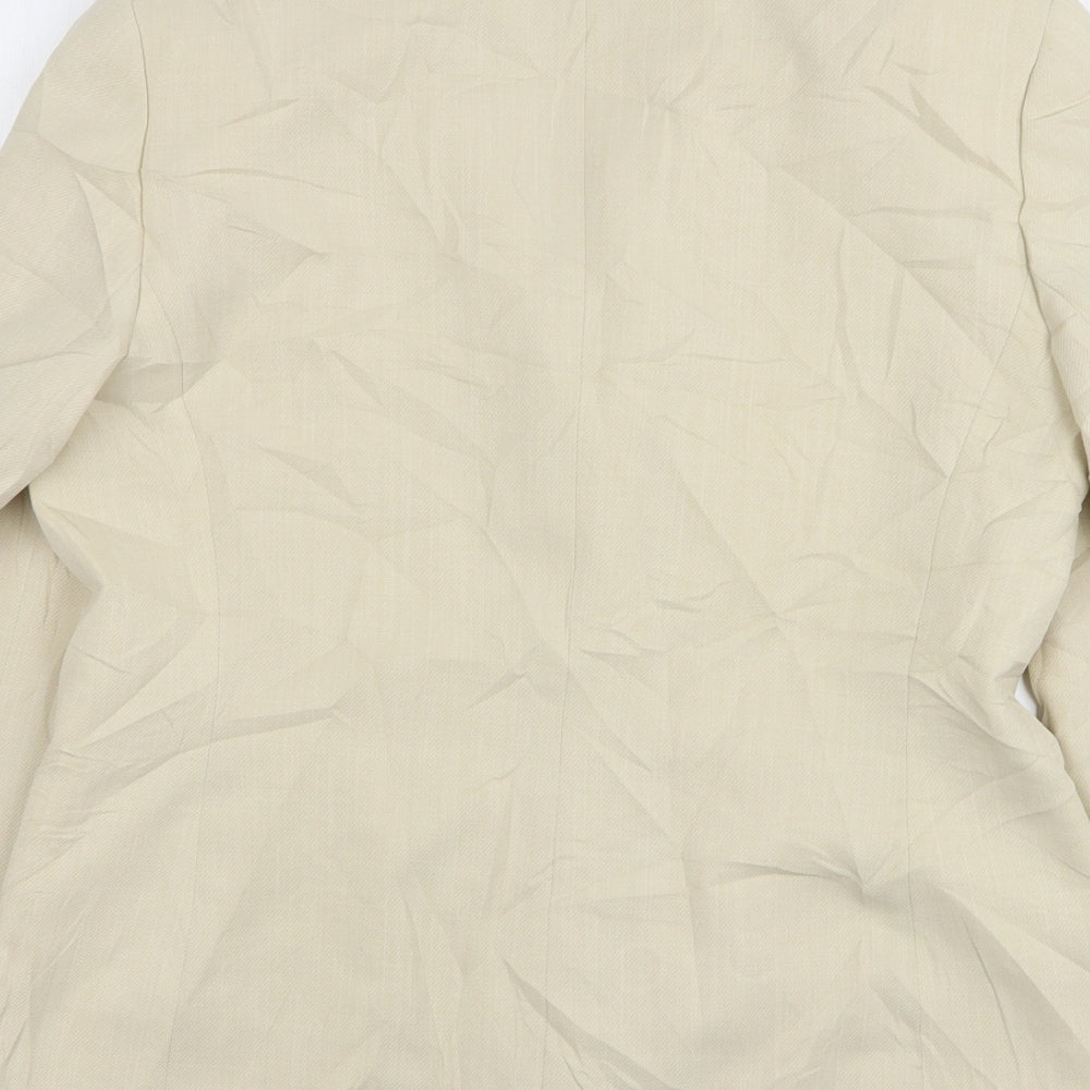 Debenhams Womens Beige  Polyester Jacket Suit Jacket Size 12