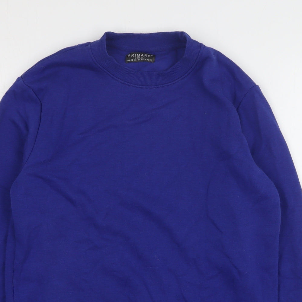 Primark Mens Blue  Cotton Pullover Sweatshirt Size XS