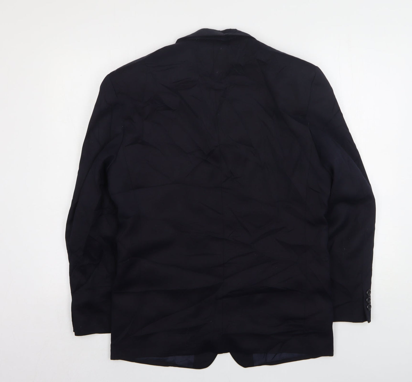 Burton  Mens Blue  Polyester Jacket Suit Jacket Size 38