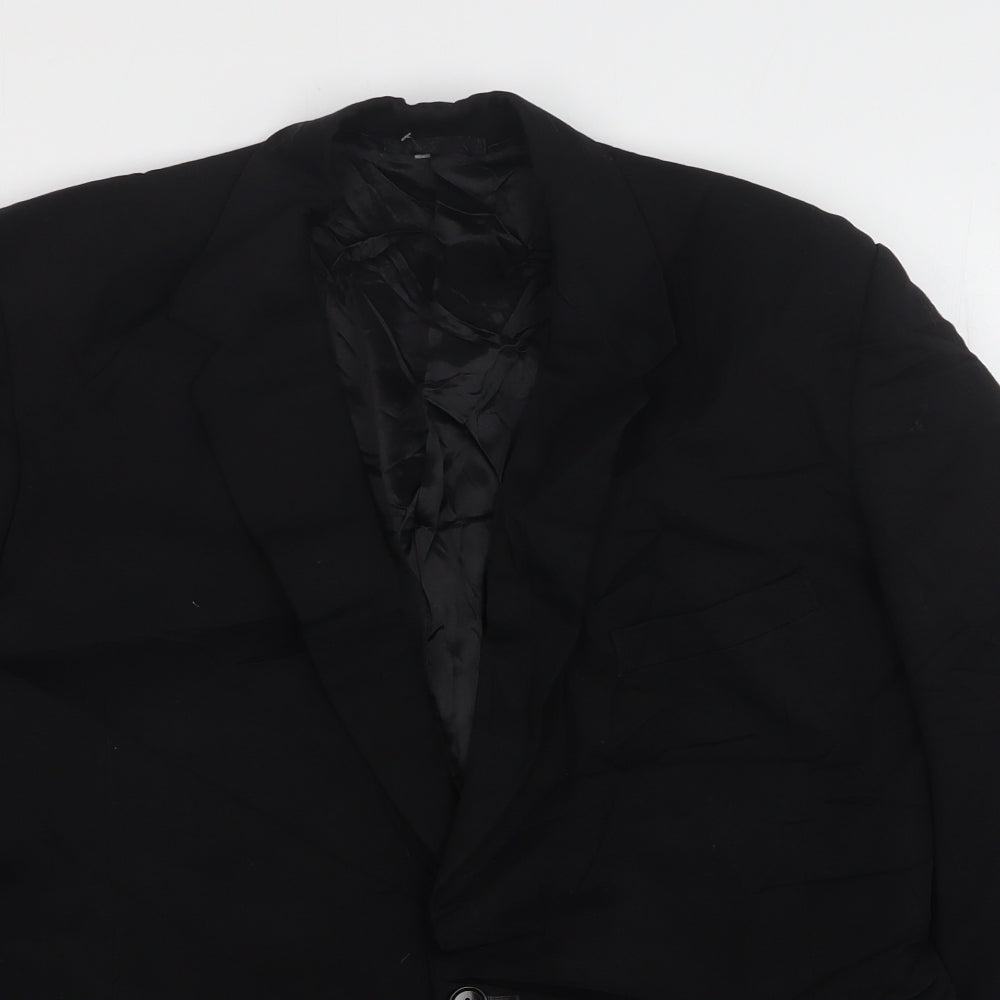 Essay Mens Black  Polyester Jacket Suit Jacket Size 40