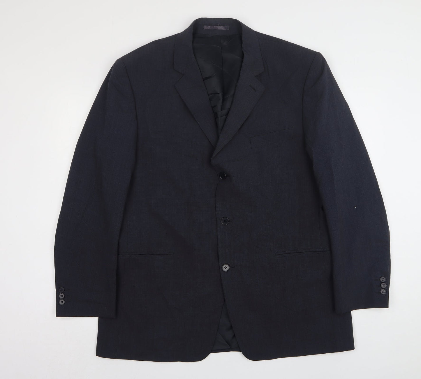 Karl Jackson  Mens Blue  Wool Jacket Suit Jacket Size 44