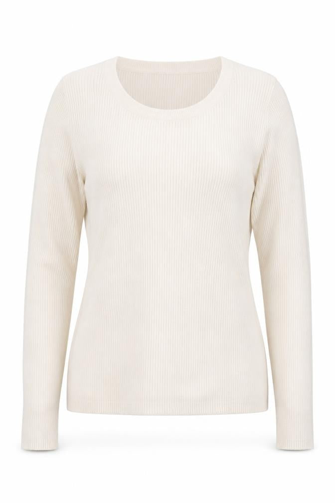 Primark Womens Beige Round Neck  Viscose Pullover Jumper Size 18