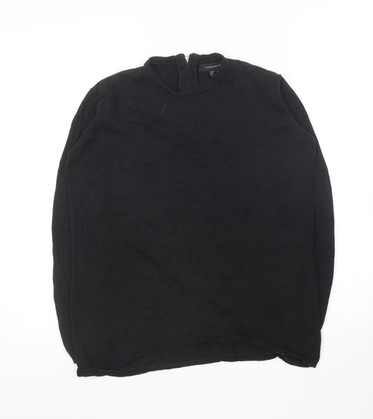 Atmosphere Womens Black Round Neck  Viscose Pullover Jumper Size 10