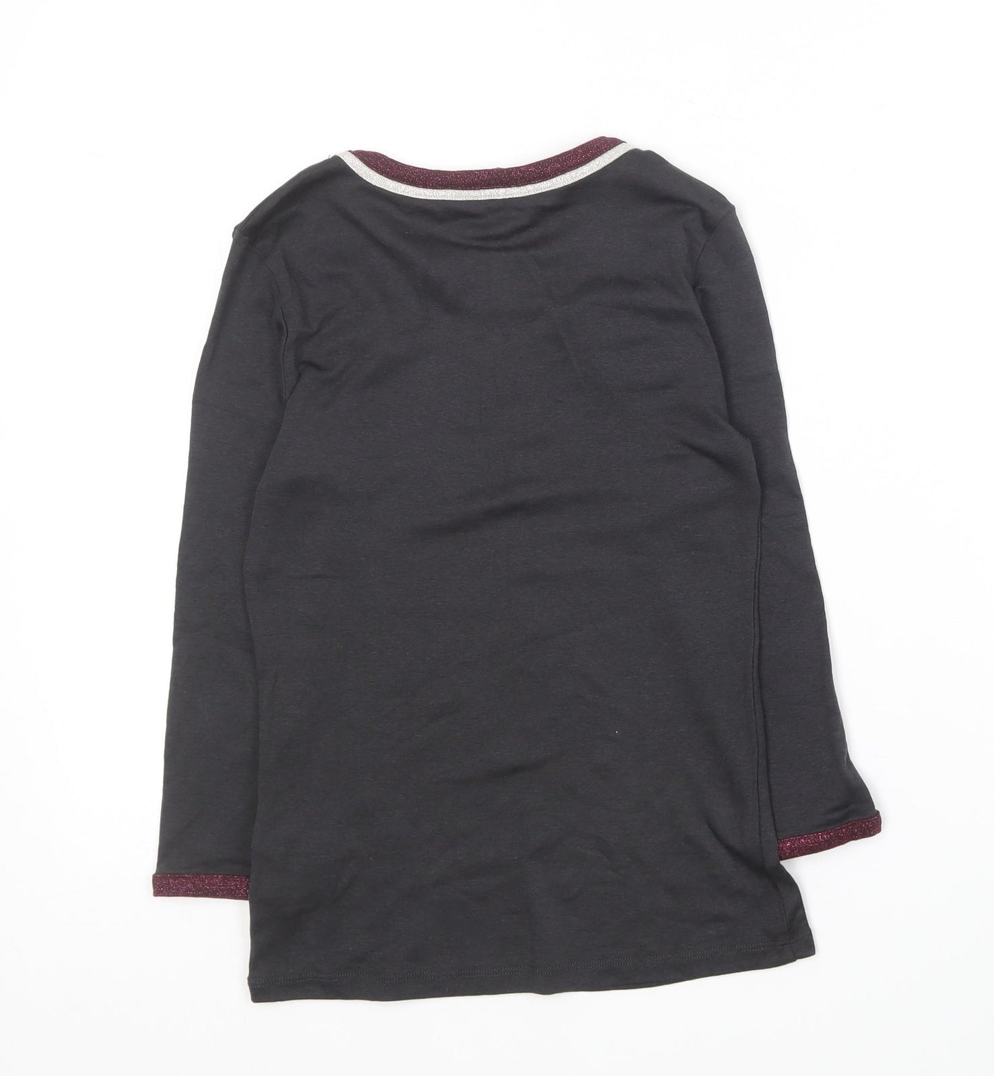 Zara Womens Grey  Lyocell Basic T-Shirt Size S Roll Neck