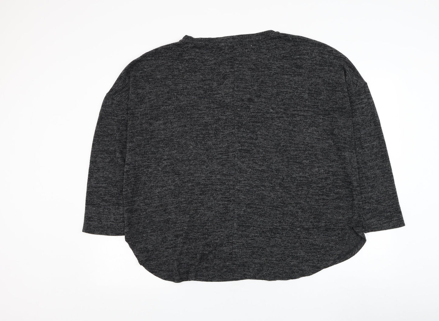 Primark Womens Grey Round Neck  Polyester Pullover Jumper Size 14