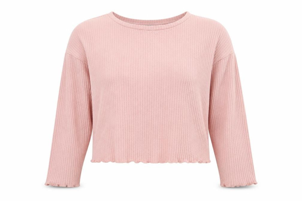 New Look Womens Pink Round Neck  Polyester Pullover Jumper Size M