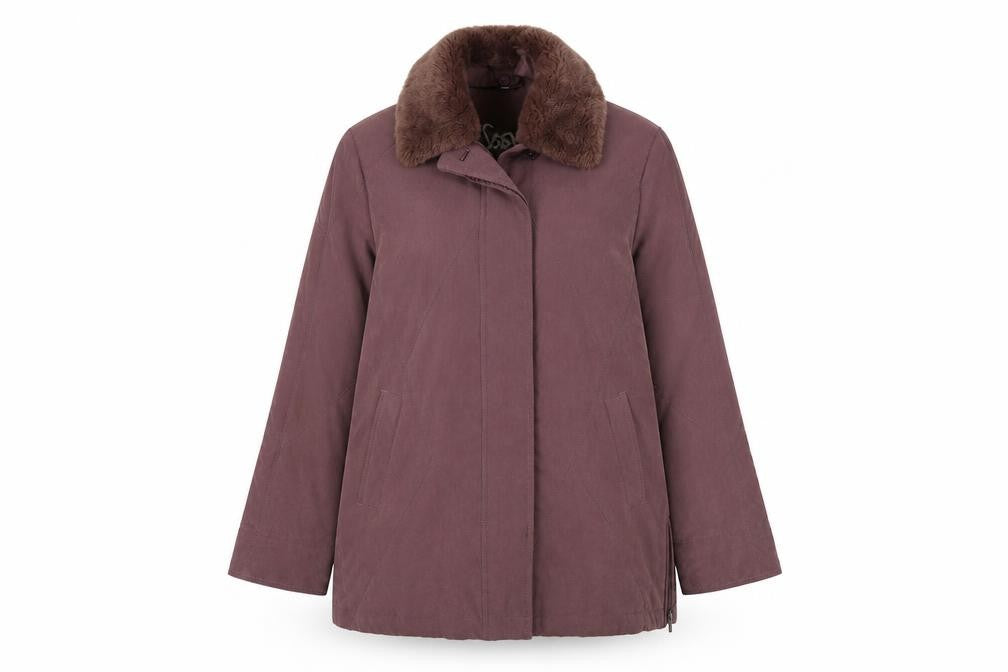 Soon Womens Purple   Overcoat Coat Size 14  Zip