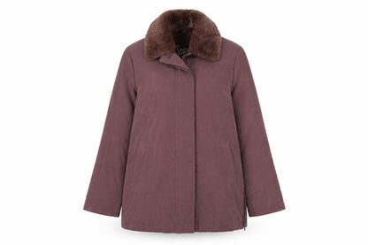 Soon Womens Purple   Overcoat Coat Size 14  Zip