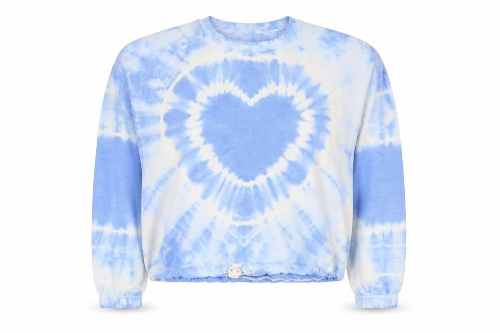 New Look  Girls Blue Geometric Polyester Pullover Sweatshirt Size 14-15 Years  Pullover - Heart